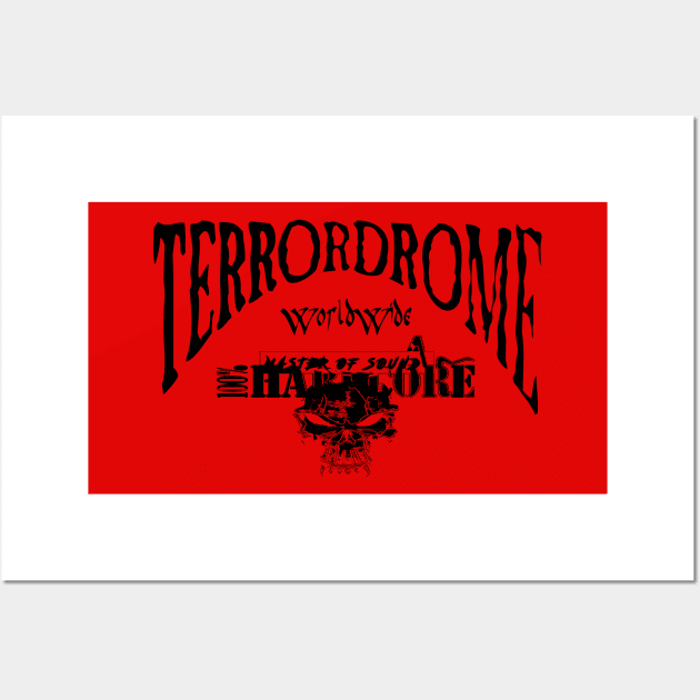 White Terrordrome Wall Art by Core300 Art & Designs